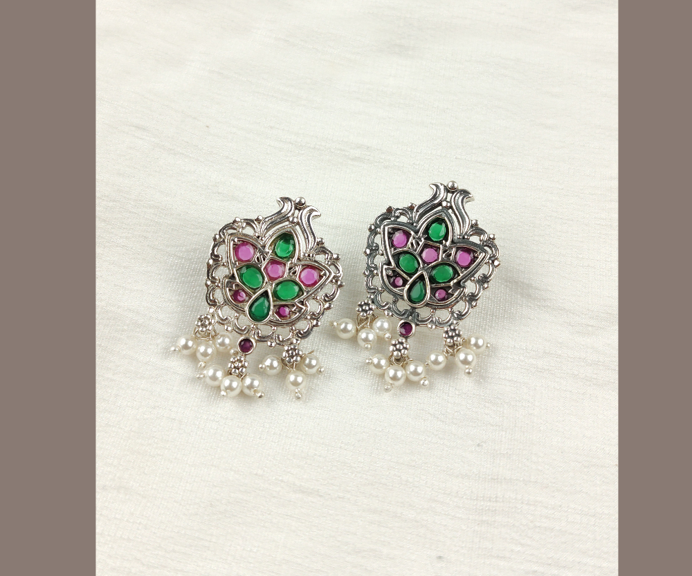 Multicolour Oxidised Earrings