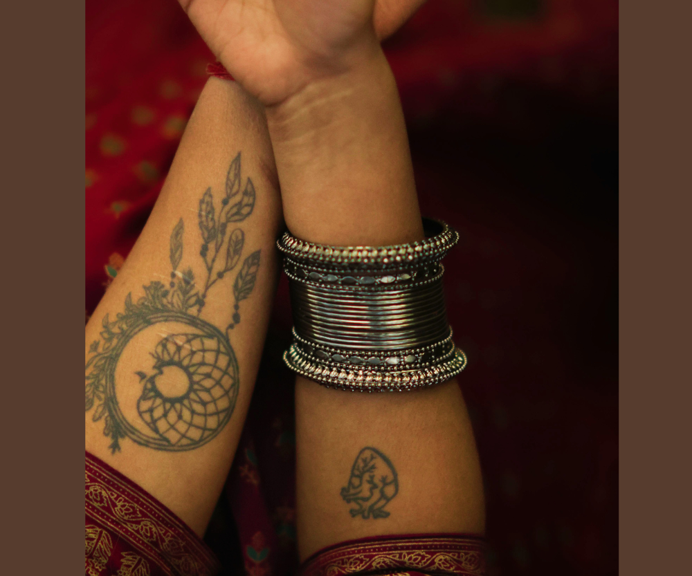 Oxidised Silver Bangle